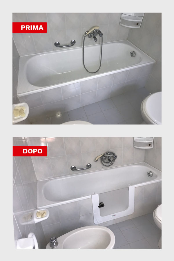 sportello per vasca da bagno